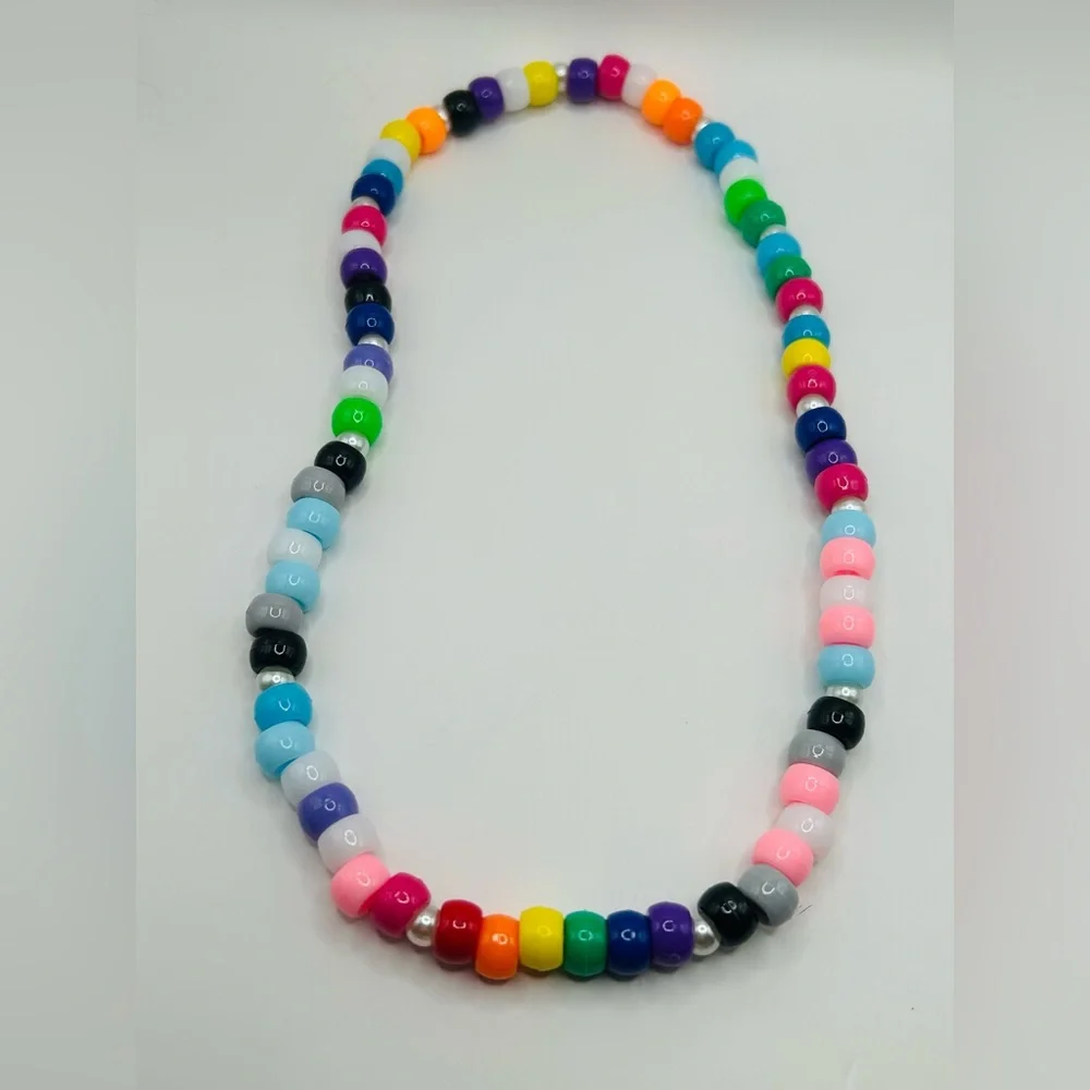 Pride Kandi Necklace with 13 Flags - Picture 6 of 6